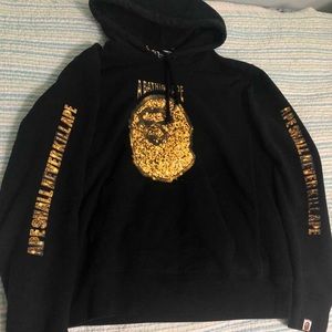 bape pull over hoodie